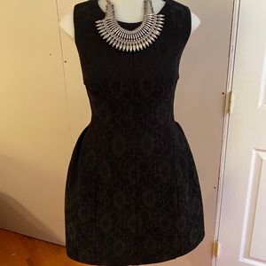 Calvin Klein Women’s Blk Brocade Cocktail Dress 10